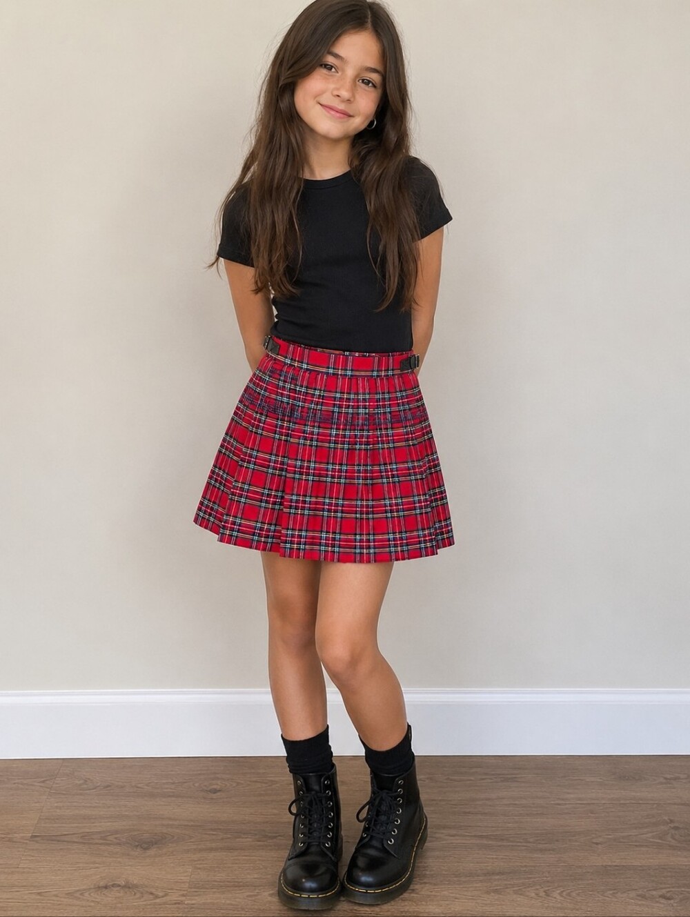 Glen Appin of Scotland Tartan Pleated Skirt — Size 10 Years